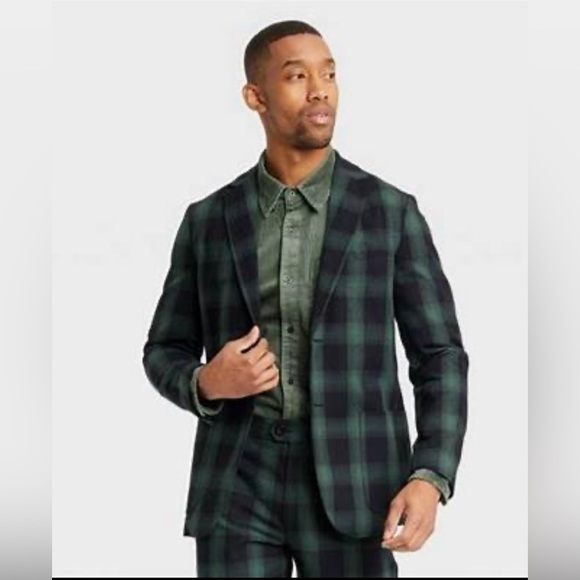 *SET*Houston White Plaid blazer and pant set - Picture 1 of 13
